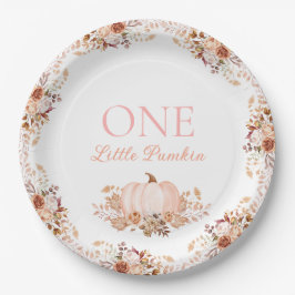 One little Pumpkin Paper Plate ペーパープレート
