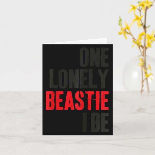 One Lonely Ie I Be Funny Quote Saying Humor Sarcas カード (黄色い花)