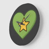 One love. Cosmic energy. ラージ壁時計 (傾斜)