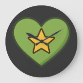 One love. Cosmic energy. ラージ壁時計 (正面)