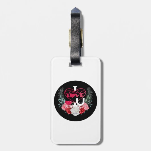 One Love & I LOVE U ラゲッジタグ (裏面縦)