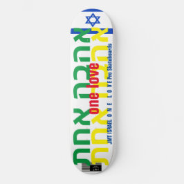 ONE LOVE JMT ISRAEL 8 1/4"スケートボードデッキ スケートボード