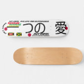 ONE LOVE JMT JAPAN 8 1/4" スケートボードデッキ (横)