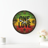 One Love Regga ラージ壁時計 (ホーム)
