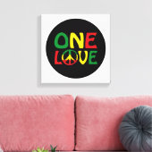 One Love, Reggae design キャンバスプリント (インサイチュ (リビング))