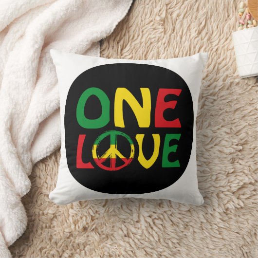 One Love, Reggae design クッション (ブランケット)
