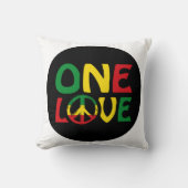 One Love, Reggae design クッション (正面)