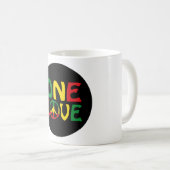 One Love, Reggae design コーヒーマグカップ (正面右)