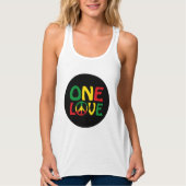 One Love, Reggae design タンクトップ (正面)