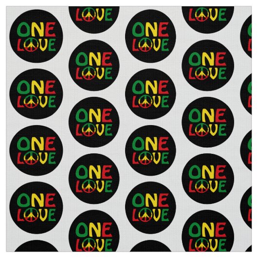 One Love, Reggae design ファブリック (見本)