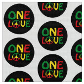 One Love, Reggae design ファブリック (クローズアップ)