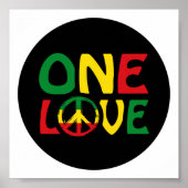One Love, Reggae design ポスター (正面)