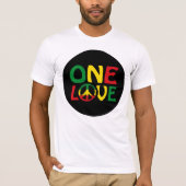 One Love, Reggae design Tシャツ (正面)