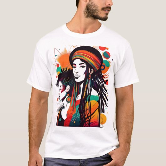 One Love Reggae Design Tシャツ (正面)