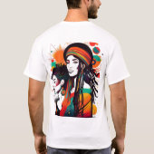 One Love Reggae Design Tシャツ (裏面)