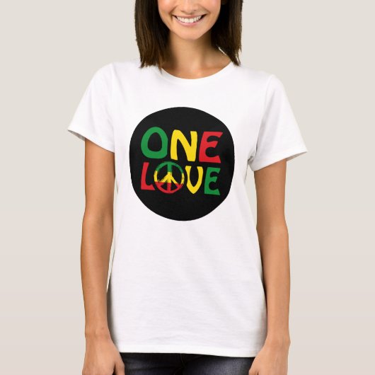 One Love, Reggae design Tシャツ (正面)