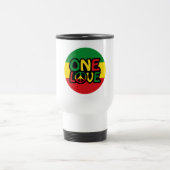 One Love, Reggae design with reggae colors トラベルマグ (中央)