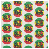 One Love, Reggae design with reggae colors ファブリック (見本)