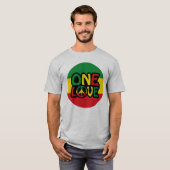 One Love, Reggae design with reggae colors Tシャツ (正面フル)