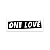 One Love - Reggae Roots Jah Rastafari Stamp ラバースタンプ (インプリント)