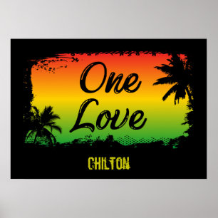 One Love Respect Unity and Inclusionジャマイカ ポスター