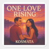 One Love Rising - Aufkleber スクエアシール (正面)