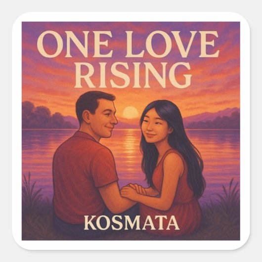 One Love Rising - Aufkleber スクエアシール (正面)