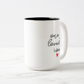 One Loved Babcia | Customisable Grandma Gift ツートーンマグカップ (正面右)