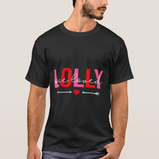 One Loved Lolly Valentines Day Family Matching Va Tシャツ (正面)