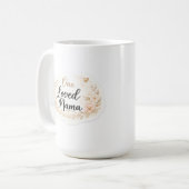 One Loved Mama Soft Floral Mother Quote コーヒーマグカップ (正面左)