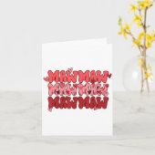 One Loved Mawmaw Valentine Mawmaw Heart Happy Vale カード (黄色い花)