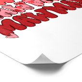 One Loved Mawmaw Valentine Mawmaw Heart Happy Vale ポスター (角)