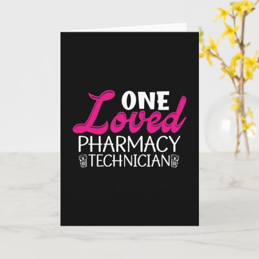 One Loved Pharmacy Technician Medicine Pharmacist カード (黄色い花)