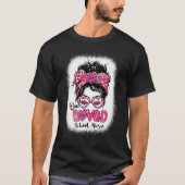 One Loved School Nurse Messy Bun Women Valentine's Tシャツ (正面)