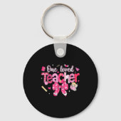 One Loved Teacher Coquette Bow Pencil Valentine Gi キーホルダー (正面)