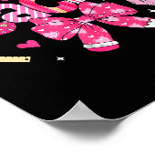 One Loved Teacher Coquette Bow Pencil Valentine Gi ポスター (角)