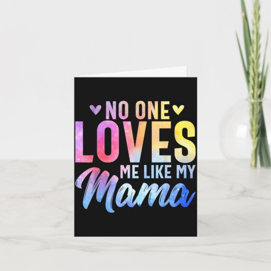 One loves like mama - mother's day son and daughte カード (正面)