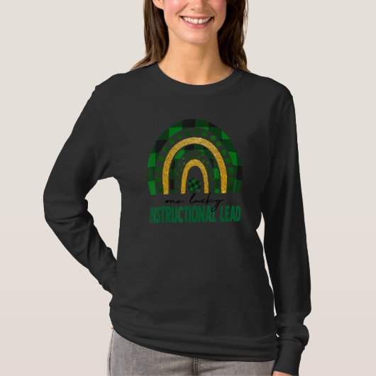 One Lucky教育リードレインボーSt patricksD Tシャツ (正面)