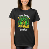 One Lucky 2nd Grade Teacher Shamrock St Patrick's  Tシャツ (正面)