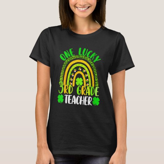 One Lucky 3rd Grade Teacher St. Patrick's Day 2023 Tシャツ (正面)