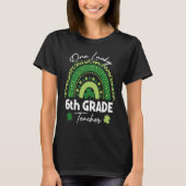 One Lucky 6th Grade Teacher St Patrick's Day  Wome Tシャツ (正面)
