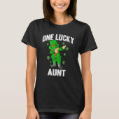 One Lucky Aunt St Patricks Day Dabbing Leprechaun  Tシャツ (正面)