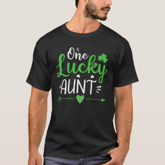 One Lucky Aunt , St Patricks Day Funny Gifts Women Tシャツ