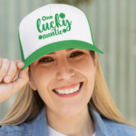One Lucky Auntie Funny St Patrick Day キャップ