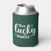 One Lucky Auntie Funny St Patrick Day 缶クーラー (缶正面)