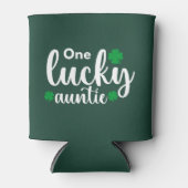 One Lucky Auntie Funny St Patrick Day 缶クーラー (正面)