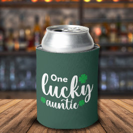 One Lucky Auntie Funny St Patrick Day 缶クーラー