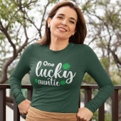 One Lucky Auntie Funny St Patrick Day Tシャツ