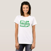 One Lucky Auntie Funny St Patrick Day Tシャツ (正面フル)