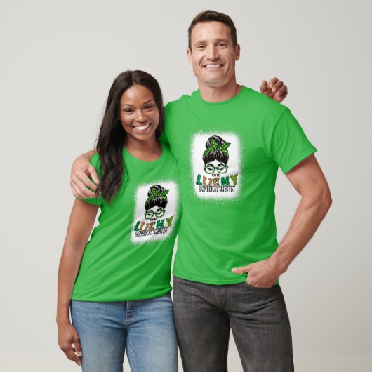 One Lucky Biomedical Scientist Bleached St Patrick Tシャツ (ユニセックス)